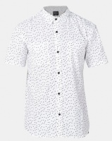 D-Struct Ditzy Printed Short Sleeved Shirt White Photo