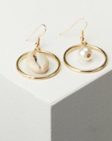 Miss Maxi Asymetrical Of The Sea Drop Earrings Gold-tone Photo