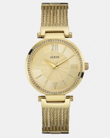 Guess Soho Mesh Strap Watch Gold Photo