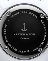 Kapten Son Kapten & Son Campus Vintage Leather Watch Silver/Brown Photo