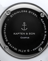 Kapten Son Kapten & Son Campus Leather Watch Silver/Black/Brown Photo