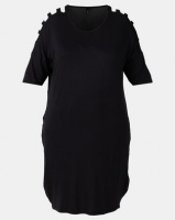 Slick Plus Black Chanti Slat Sleeve Styled Dress Photo