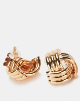 Lily Rose Lily & Rose Gold Weave Knot Stud Earrings Photo
