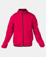 Brave Soul Pep Lightweight Hooded Jacket Red Photo