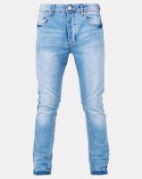 Brave Soul Charcoal Sandblasted Skinny Fit Denim Jeans Blue Photo