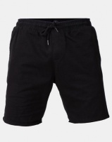 Brave Soul Cotton Twill Short With Side Panel Black Photo