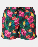 Brave Soul Tropical Print Swimshorts Multi Photo