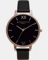 Olivia Burton Dial Watch Black & Rosegold Photo