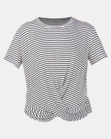 Paige Smith Stripe Knot T-shirt Black And White Photo