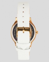 Sissy Boy Mother of Pearl Dial Leather Strap Watch White Photo