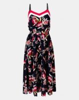 Utopia Based Strappy Floral Maxi Dress Navy Photo