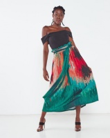 Michelle Ludek Protea Print Chloe Full Skirt Multi Photo