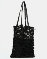 Joy Collectables Crochet Shopper Bag Black Photo