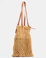 Joy Collectables Crochet Shopper Bag Tan Photo