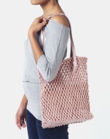 Joy Collectables Crochet Shopper Bag Blush Photo