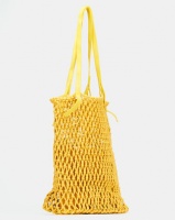 Joy Collectables Crochet Shopper Bag Yellow Photo