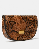 Joy Collectables Brown Faux Snake Belt Bag with CrossBody Chain Photo
