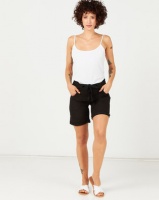 Assuili Baggy Pocket Linen Shorts Black Photo