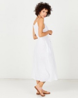 Assuili Strapless Linen Dress White Photo