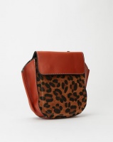 Miss Maxi Leopard Print Clutch Bag Brown Photo