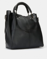 Miss Maxi Tassle Detail Shopper Bag Black Photo
