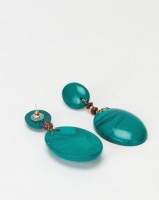 Miss Maxi Drop Earrings Turquoise Green Photo