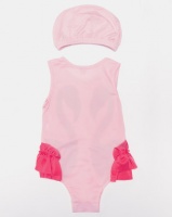 Utopia Girls Frilly Flamingo Swim Set Pink Photo