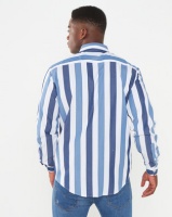 JCrew Bold Stripe Shirt Blue Photo