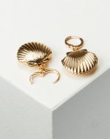 All Heart Shell Drop Earrings Gold-tone Photo