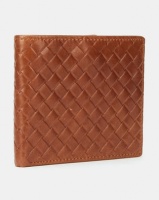 Joy Collectables Leather Weave Wallet Tan Photo