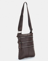 Joy Collectables Leather Corssbody Bag Choc Photo
