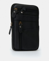 Joy Collectables Leather Travel Bag Black Photo