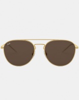 Ray Ban Ray-Ban RB3589 Rubber Sunglasses Gold/Brown Photo
