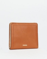 Fossil Logan Small Bi-fold Leather Tan Photo