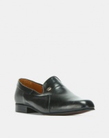 John Drake Plain Slip On Shoes Black Photo