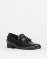 John Drake Smooth Slip On Shoes Black Photo
