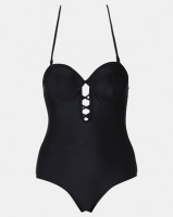 Legit Strapless Molded Cup One Piece Black Photo