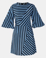 AX Paris Stripe Mini Dress Blue Photo