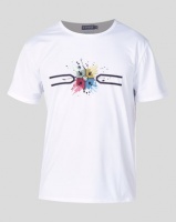 Utopia T-shirt with Placement Print White Photo