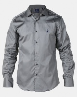 Polo Mens Custom Fit Greig Shirt Grey Photo