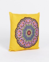 Utopia Mandala Scatter Cushion Cover Yellow Photo