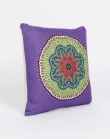 Utopia Mandala Cushion Cover Purple Photo
