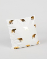 Utopia Foil Elephant Scatter Cushion Cover Gold Photo