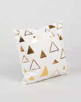 Utopia Foil Triangle Scatter Cushion Cover Gold Photo