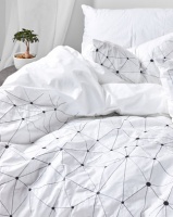 Utopia Stars Aligned Duvet Cover Set White Photo