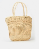 All Heart Basket Woven Handbag Neutral Photo