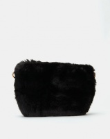 All Heart Faux Fur Crossbody Bag Black Photo