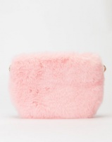 All Heart Faux Fur Crossbody Bag Pink Photo