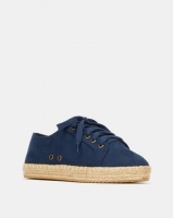 AWOL Lace Up Espadrille Sneakers Navy Photo
