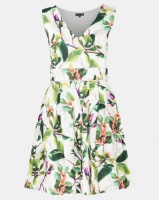 Smashed Lemon Floral Skater Dress Multi Photo